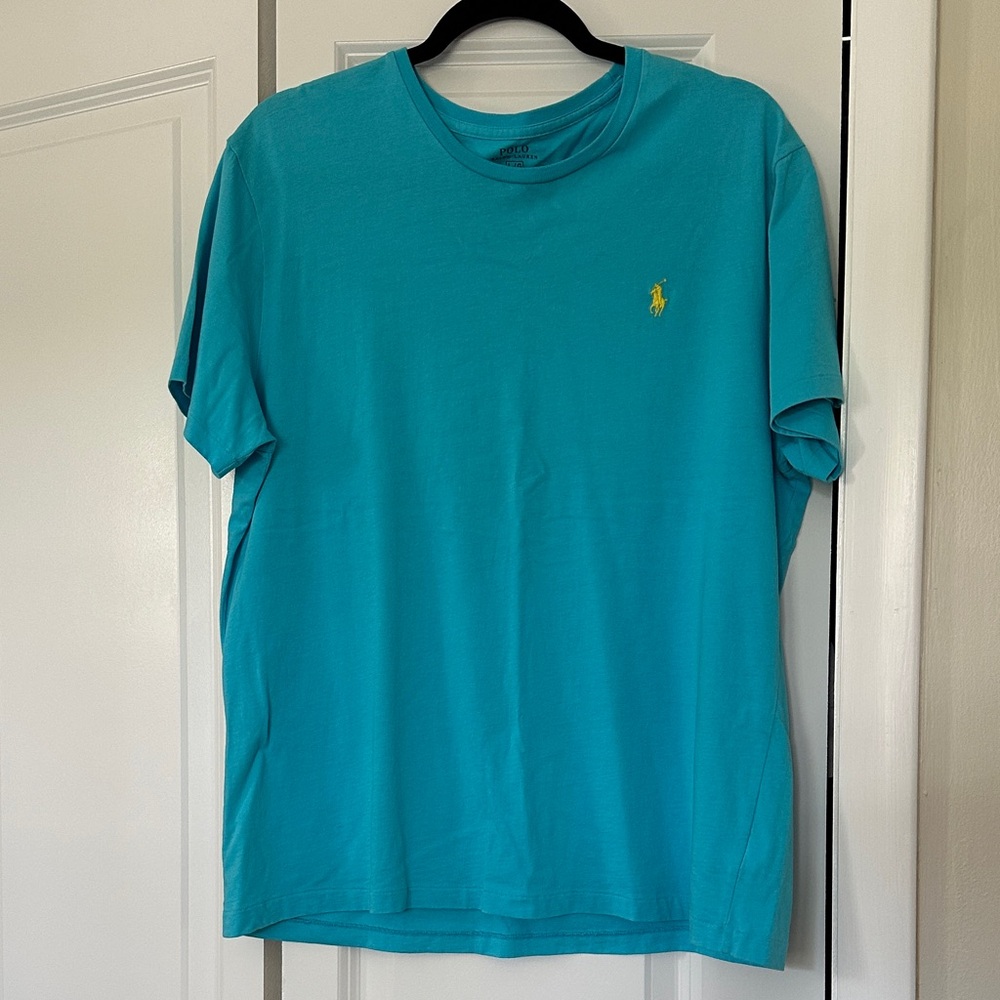 Polo by Ralph Lauren Men's Teal T-Shirt